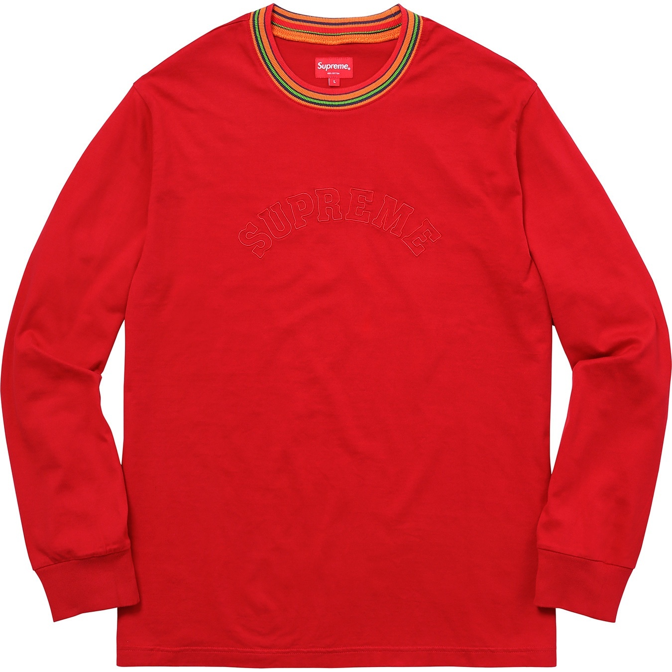 Multicolor Striped Rib L/S Top view 12